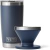 YETI Rambler 20 oz Tumbler, Stainless Steel, Vacuum Insulated with MagSlider Lid Pour Over Coffee Maker Accessory Ramblers, Navy