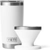 YETI Rambler 20 oz Tumbler, Stainless Steel, Vacuum Insulated with MagSlider Lid Pour Over Coffee Maker Accessory Ramblers, White