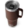 YETI Rambler 30 oz Travel Mug, Stainless Steel, Vacuum Insulated with Stronghold Lid(Wetlands Brown)