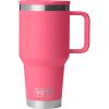 YETI Rambler 30 oz Travel Mug with Flip Straw Lid – Stainless Steel, Vacuum Insulated, Leakproof, Cup Holder Friendly(Tropical Pink)