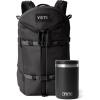 YETI Ranchero Backpack 22L, All-Day Utility Pack, Structured and Durable with Rambler 16 oz Food Jar, Vacuum Insulated, Stainless Steel, With Airtight Lid, Black