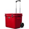 YETI Roadie 60 Wheeled Cooler with Retractable Periscope Handle(Rescue Red)