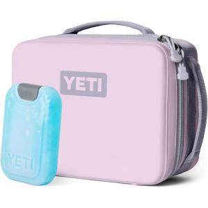 YETI Daytrip 5L Insulated Soft Cooler Lunch Box, Cherry Blossom and Small ICE Sheet Refreezable Reusable Cooler Ice Pack