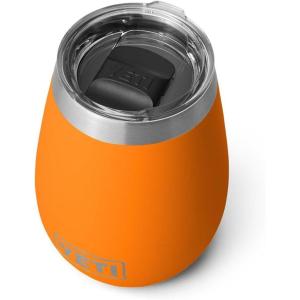 YETI Rambler 10 oz Wine Tumbler, Vacuum Insulated, Stainless Steel with MagSlider Lid, Navy(King Crab)