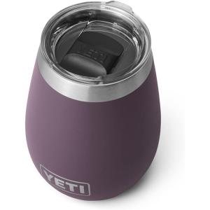 YETI Rambler 10 oz Wine Tumbler, Vacuum Insulated, Stainless Steel with MagSlider Lid, Navy(Nordic Purple)