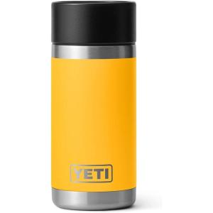 YETI Rambler 12 oz Bottle, Stainless Steel, Vacuum Insulated, with Hot Shot Cap(Alpine Yellow)