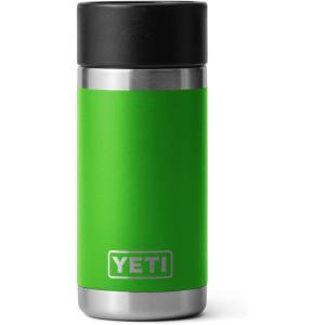 YETI Rambler 12 oz Bottle, Stainless Steel, Vacuum Insulated, with Hot Shot Cap(Canopy Green)