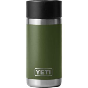 YETI Rambler 12 oz Bottle, Stainless Steel, Vacuum Insulated, with Hot Shot Cap(Highlands Olive)