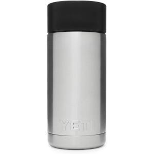 YETI Rambler 12 oz Bottle, Stainless Steel, Vacuum Insulated, with Hot Shot Cap(Stainless)