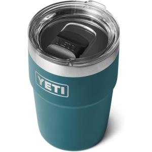 YETI Rambler 16 oz Stackable Tumbler, Vacuum Insulated, Stainless Steel with MagSlider Lid(Agave Teal)