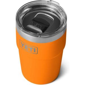 YETI Rambler 16 oz Stackable Tumbler, Vacuum Insulated, Stainless Steel with MagSlider Lid(King Crab)