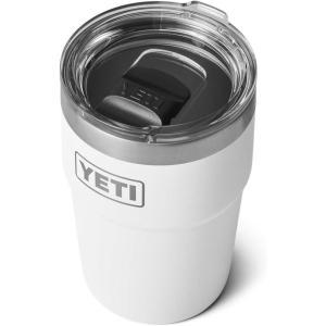 YETI Rambler 16 oz Stackable Tumbler, Vacuum Insulated, Stainless Steel with MagSlider Lid(White)