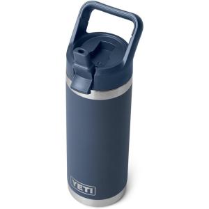 YETI Rambler 18 oz Bottle, Vacuum Insulated, Stainless Steel with Straw Cap, Moon Dust(Navy)