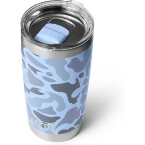 YETI Rambler 20 oz Stainless Steel Vacuum Insulated Tumbler w/MagSlider Lid(Blue Camo)