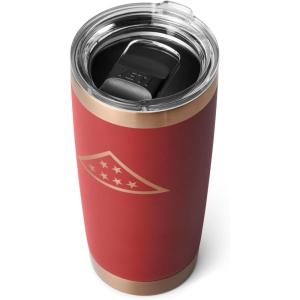 YETI Rambler 20 oz Stainless Steel Vacuum Insulated Tumbler w/MagSlider Lid(Folds of Honor – Brick)