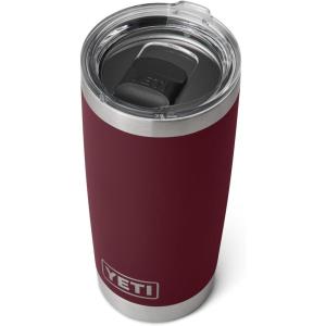 YETI Rambler 20 oz Stainless Steel Vacuum Insulated Tumbler w/MagSlider Lid(Wild Vine Red)