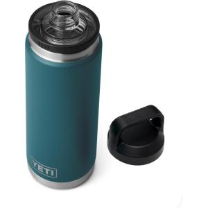 YETI Rambler 26 oz Bottle, Vacuum Insulated, Leakproof, Stainless Steel with Chug Cap(Agave Teal)
