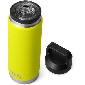 YETI Rambler 26 oz Bottle, Vacuum Insulated, Leakproof, Stainless Steel with Chug Cap(Firefly Yellow)