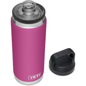 YETI Rambler 26 oz Bottle, Vacuum Insulated, Leakproof, Stainless Steel with Chug Cap(Prickly Pear)