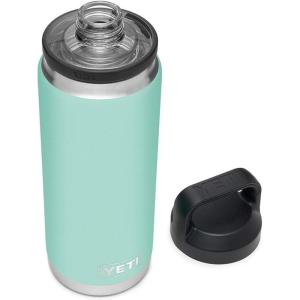 YETI Rambler 26 oz Bottle, Vacuum Insulated, Leakproof, Stainless Steel with Chug Cap(Seafoam)