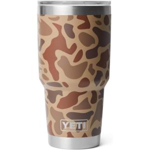 YETI Rambler 30 oz Stainless Steel Vacuum Insulated Tumbler w/MagSlider Lid, Seafoam(Wetlands Camo)
