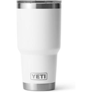 YETI Rambler 30 oz Stainless Steel Vacuum Insulated Tumbler w/MagSlider Lid, Seafoam(White)