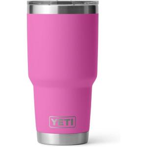 YETI Rambler 30 oz Stainless Steel Vacuum Insulated Tumbler w/MagSlider Lid, Seafoam(Wildflower Fuchsia)