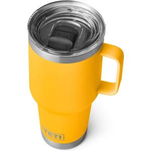 YETI Rambler 30 oz Travel Mug, Stainless Steel, Vacuum Insulated with Stronghold Lid(Alpine Yellow)