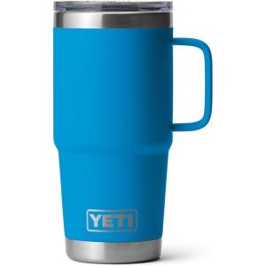 YETI Rambler 30 oz Travel Mug, Stainless Steel, Vacuum Insulated with Stronghold Lid(Big Wave Blue)
