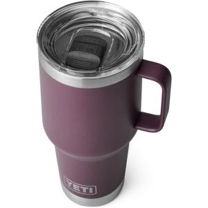 YETI Rambler 30 oz Travel Mug, Stainless Steel, Vacuum Insulated with Stronghold Lid(Nordic Purple)
