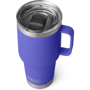 YETI Rambler 30 oz Travel Mug, Stainless Steel, Vacuum Insulated with Stronghold Lid(Ultramarine Violet)