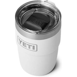 YETI Rambler 8 oz Stackable Cup, Stainless Steel, Vacuum Insulated Espresso Cup with MagSlider Lid(White)