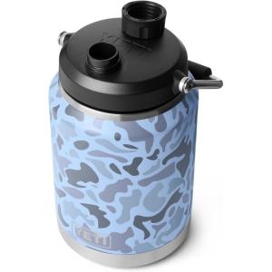 YETI Rambler Half Gallon Jug 2.0, Vacuum Insulated, Leakproof, Stainless Steel with MagCap, Black(Blue Camo)