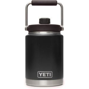 YETI Rambler Half Gallon Jug, Vacuum Insulated, Leakproof, Stainless Steel with MagCap(Black)