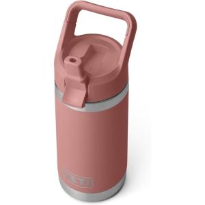 YETI Rambler Jr. 12 oz Kids Bottle, with Straw Cap(Sandstone Pink)