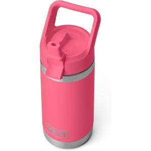 YETI Rambler Jr. 12 oz Kids Bottle, with Straw Cap(Tropical Pink)