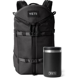 YETI Ranchero Backpack 22L, All-Day Utility Pack, Structured and Durable with Rambler 16 oz Food Jar, Vacuum Insulated, Stainless Steel, With Airtight Lid, Black