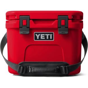 YETI Roadie 15 Hard Cooler with DoubleDuty Shoulder Strap(Rescue Red)
