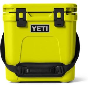 YETI Roadie 24 2.0 Hard Cooler with DoubleDuty Shoulder Strap and Drain Plug(Firefly Yellow)