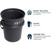YETI Loadout 5-Gallon Bucket, Impact Resistant Fishing/Utility Bucket(Charcoal)