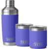 YETI Rambler 20 oz Cocktail Shaker, (2) 10 oz Stackable Lowball 2.0, Vacuum Insulated, Stainless Steel with MagSlider Lid, Ultramarine Violet